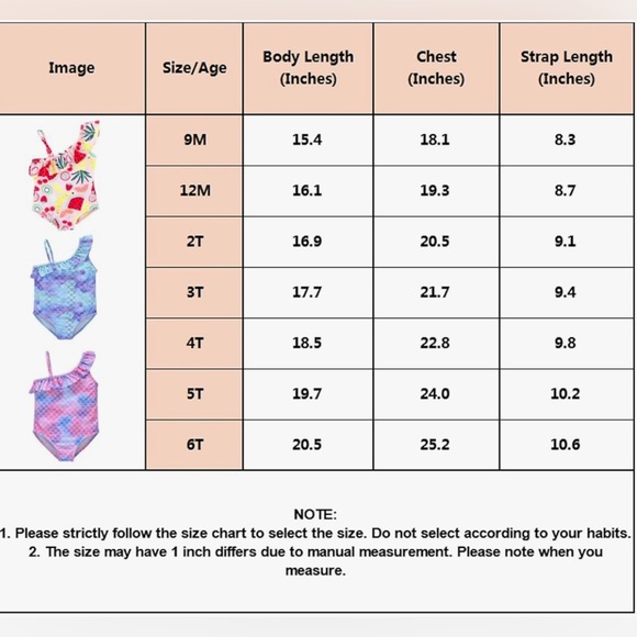 kavkas Baby Girl Swimsuit Cute One Piece Bathing Suit with Sun Protection Ruffle - Picture 7 of 7